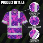 hi-vis-hawaiian-shirt-reflective-tapes-pink-neon-violet-orchid-dc336.webp