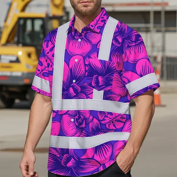 hi-vis-hawaiian-shirt-reflective-tapes-pink-neon-violet-orchid-e6b74.webp
