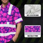 hi-vis-hawaiian-shirt-reflective-tapes-pink-neon-violet-plumeria-6fe4e.webp
