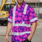 hi-vis-hawaiian-shirt-reflective-tapes-pink-neon-violet-plumeria-bf98a.webp