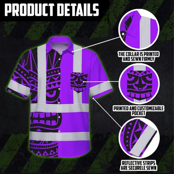hi-vis-hawaiian-shirt-reflective-tapes-tiki-hawaiian-violet-neon-ca982.webp