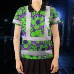 hi-vis-polo-shirt-reflective-tapes-green-neon-and-violet-flowers-3240e.webp