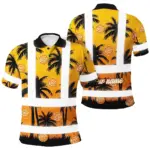 hi-vis-polo-shirt-reflective-tapes-orange-and-black-flowers-custom-c170f.webp