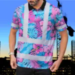 hi-vis-polo-shirt-reflective-tapes-pink-neon-and-blue-flowers-custom-8f3d7.webp