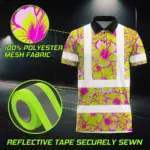 hi-vis-polo-shirt-reflective-tapes-pink-neon-and-lime-flowers-custom-6e435.webp