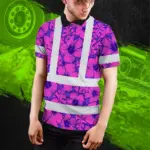 hi-vis-polo-shirt-reflective-tapes-violet-neon-and-pink-flowers-e981f.webp