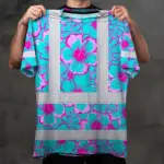 hi-vis-shirt-reflective-tapes-blue-neon-and-pink-flowers-custom-name-38e25.webp