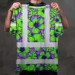 hi-vis-shirt-reflective-tapes-green-neon-and-violet-flowers-custom-2a627.webp