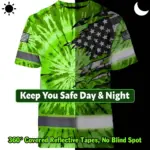 hi-vis-shirt-reflective-tapes-green-tie-dye-us-flag-scratch-custom-d3224.webp