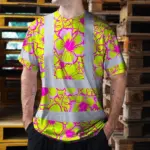 hi-vis-shirt-reflective-tapes-pink-neon-and-lime-flowers-custom-name-0b25d.webp