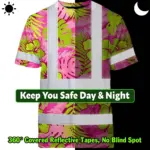 hi-vis-shirt-reflective-tapes-pink-neon-and-lime-flowers-custom-name-0f459.webp