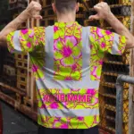 hi-vis-shirt-reflective-tapes-pink-neon-and-lime-flowers-custom-name-1312b.webp