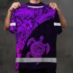 hi-vis-shirt-reflective-tapes-violet-neon-turtle-hawaiian-polynesian-85f51.webp