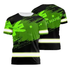 Hi Vis Shirt Reflective US Flag Patriotic