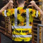 hi-vis-t-shirt-reflective-tapes-yellow-neon-flowers-custom-name-ffc84.webp