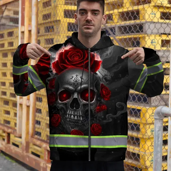 hi-vis-zip-hoodie-reflective-tapes-red-neon-grey-skull-custom-name-6fc14.webp
