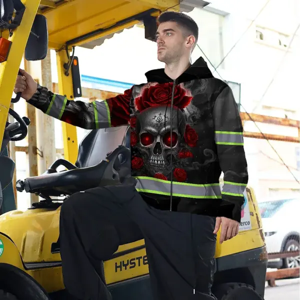 hi-vis-zip-hoodie-reflective-tapes-red-neon-grey-skull-custom-name-e7159.webp