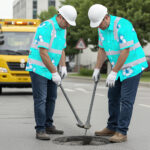 Hi-Vis-Hawaiian-Shirt-Reflective-Tapes-Blue-Neon-Custom-Name-Safety-Workwear-For-Workers,-Truckers,-Operators-5