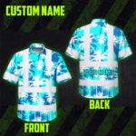 Hi-Vis-Hawaiian-Shirt-Reflective-Tapes-Blue-Neon-Flowers-Custom-Name-Safety-Workwear-For-Workers,-Truckers,-Operators-2