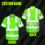 Hi-Vis-Hawaiian-Shirt-Reflective-Tapes-Green-Neon-Custom-Name-Safety-Workwear-For-Workers,-Truckers,-Operators-2