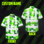 Hi-Vis-Hawaiian-Shirt-Reflective-Tapes-Green-Neon-Flowers-Custom-Name-Safety-Workwear-For-Workers,-Truckers,-Operators-2