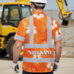 Hi-Vis-Hawaiian-Shirt-Reflective-Tapes-Orange-Neon-Custom-Name-Safety-Workwear-For-Workers,-Truckers,-Operators-4