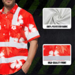 Hi-Vis-Hawaiian-Shirt-Reflective-Tapes-Red-Neon-Custom-Name-Safety-Workwear-For-Workers,-Truckers,-Operators-7