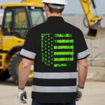 Hi-Vis-Hawaiian-Shirt-Reflective-Tapes-Scratch-Green-Neon-US-Flag-Custom-4
