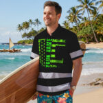 Hi-Vis-Hawaiian-Shirt-Reflective-Tapes-Scratch-Green-Neon-US-Flag-Custom-5