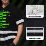 Hi-Vis-Hawaiian-Shirt-Reflective-Tapes-Scratch-Green-Neon-US-Flag-Custom-7