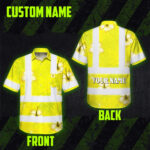 Hi-Vis-Hawaiian-Shirt-Reflective-Tapes-Yellow-Neon-Custom-Name-Safety-Workwear-For-Workers,-Truckers,-Operators-2