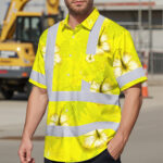 Hi-Vis-Hawaiian-Shirt-Reflective-Tapes-Yellow-Neon-Custom-Name-Safety-Workwear-For-Workers,-Truckers,-Operators-3