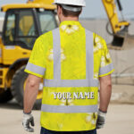 Hi-Vis-Hawaiian-Shirt-Reflective-Tapes-Yellow-Neon-Custom-Name-Safety-Workwear-For-Workers,-Truckers,-Operators-4
