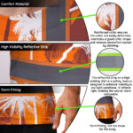 Hi-Vis-Shirt-Reflective-Tapes-Orange-Neon-Flowers-Custom-Name-Safety-Workwear-For-Workers,-Truckers,-Operators-8