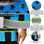 Hi-Vis-T-Shirt-Reflective-Tapes-Blue-Neon-US-Flag-Custom-Name-Safety-Workwear-For-Workers,-Truckers,-Operators-8