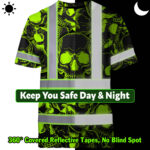 Hi-Vis-T-Shirt-Reflective-Tapes-Green-Neon-Black-Skull-Custom-Name-Safety-Workwear-For-Workers,-Truckers,-Operators-7