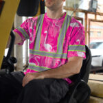 Hi-Vis-T-Shirt-Reflective-Tapes-Pink-Neon-White-Flamingo-Custom-Name-Safety-Workwear-For-Workers,-Truckers,-Operators-6