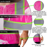 Hi-Vis-T-Shirt-Reflective-Tapes-Pink-Neon-White-Flamingo-Custom-Name-Safety-Workwear-For-Workers,-Truckers,-Operators-8