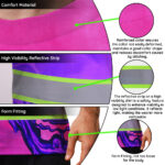 Hi-Vis-T-Shirt-Reflective-Tapes-Pink-Violet-Skull-Custom-Name-Safety-Workwear-For-Workers,-Truckers,-Operators-8