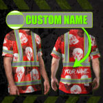 Hi-Vis-T-Shirt-Reflective-Tapes-Red-Neon-White-Skull-Custom-Name-Safety-Workwear-For-Workers,-Truckers,-Operators-2