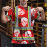 Hi-Vis-T-Shirt-Reflective-Tapes-Red-Neon-White-Skull-Custom-Name-Safety-Workwear-For-Workers,-Truckers,-Operators-3