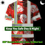 Hi-Vis-T-Shirt-Reflective-Tapes-Red-Neon-White-Skull-Custom-Name-Safety-Workwear-For-Workers,-Truckers,-Operators-7