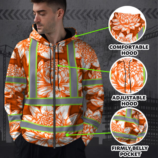 Hi-Vis-Zip-Hoodie-Reflective-Tapes-Orange-Neon-White-Protea-Custom-Name-Safety-Workwear-For-Workers,-Truckers,-Operators-8