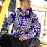 Hi-Vis-Zip-Hoodie-Reflective-Tapes-Violet-Neon-White-Protea-Custom-Name-Safety-Workwear-For-Workers,-Truckers,-Operators-3