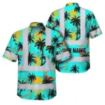hi-vis-hawaiian-shirt-reflective-tapes-blue-neon-flowers-custom-name-0342b.webp