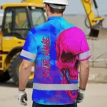 hi-vis-hawaiian-shirt-reflective-tapes-blue-pink-skull-custom-name-7d630.webp