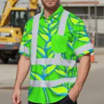 hi-vis-hawaiian-shirt-reflective-tapes-green-neon-blue-heliconia-a7199.webp