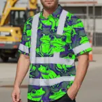 hi-vis-hawaiian-shirt-reflective-tapes-green-neon-violet-frog-custom-5d192.webp