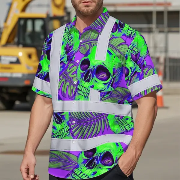 hi-vis-hawaiian-shirt-reflective-tapes-green-neon-violet-skull-09c13.webp