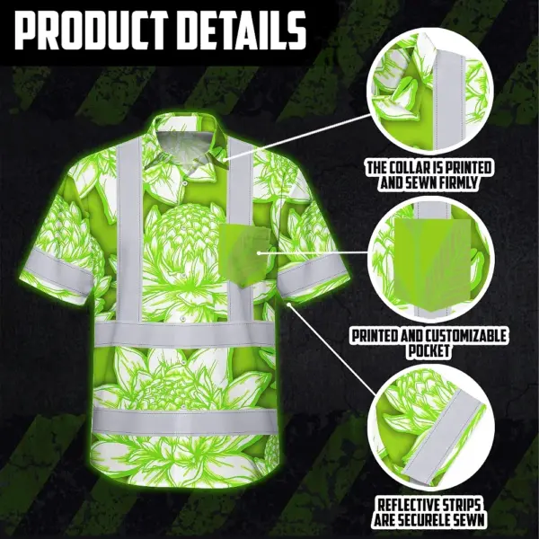hi-vis-hawaiian-shirt-reflective-tapes-green-neon-white-protea-06997.webp